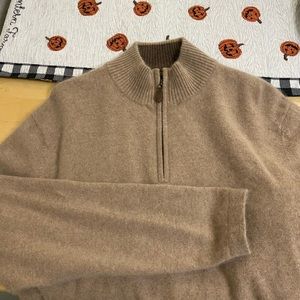 Paolo mondo cashmere quarter zip sweater